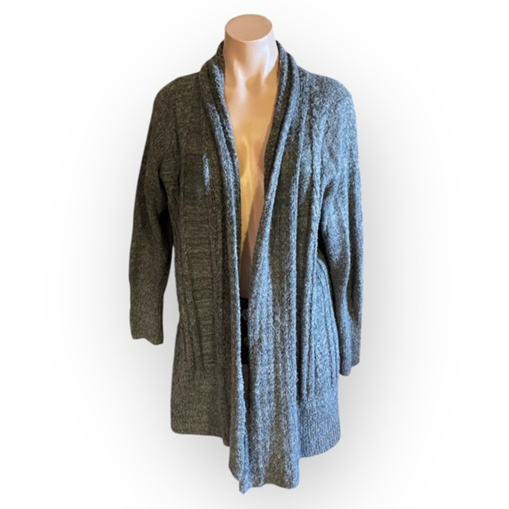 Torrid Women’s Plus Size 1X Gray Open Front Cable Knit Lightweight Cardigan